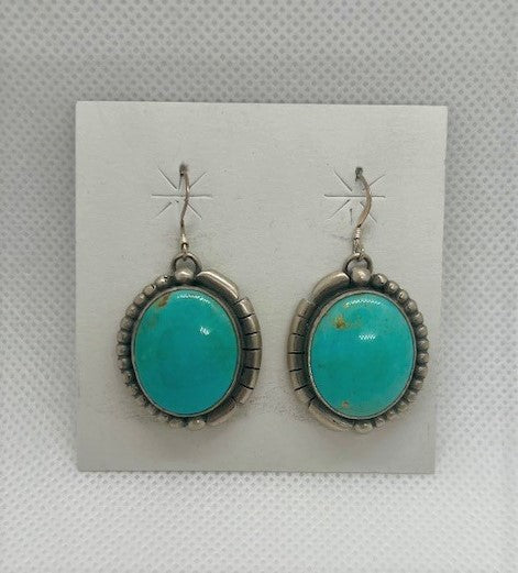 Turquoise and Silver Earrings