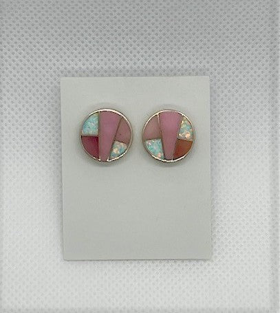 Pink Peruvian Opal Earrings