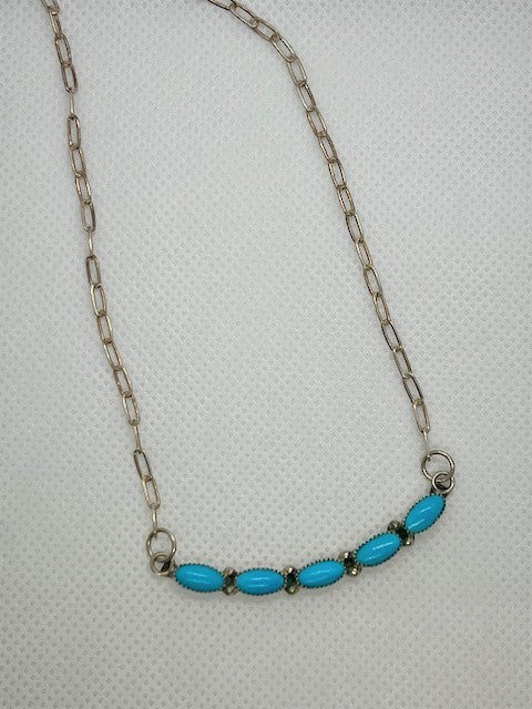 Oval Turquoise Necklace