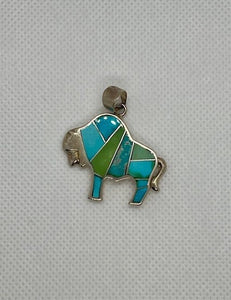 Assorted Turquoise Bison Pendant