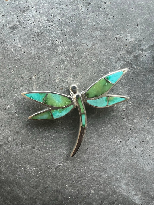 Turquoise Dragonfly pin/pendant