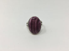 Sterling Silver Purple Spiny Oyster Shell ring