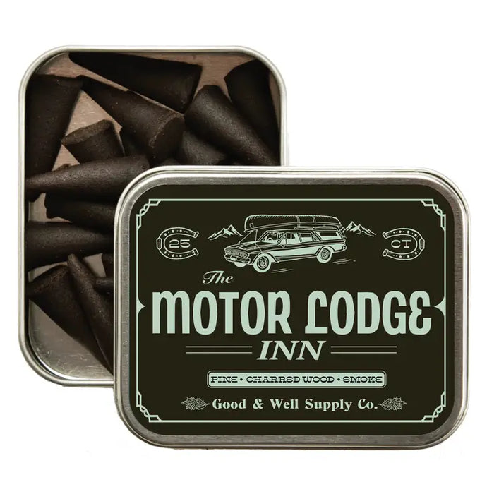 Motor Lodge Inn Incense - pine, charred wood & smoke