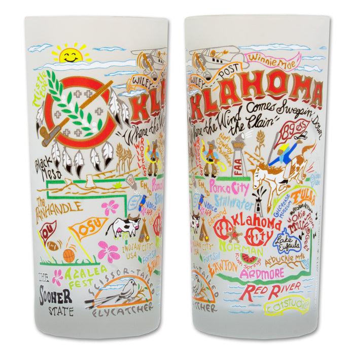 Oklahoma Drinking Glass by Catstudio