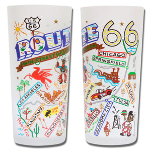 Route 66 Glass by Catstudio