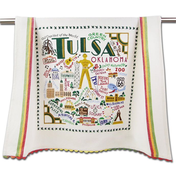 Tulsa Dish Towel by Catstudio