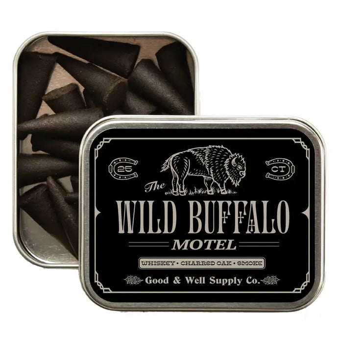 Wild Buffalo Inn Incense - whiskey, charred oak & smoke