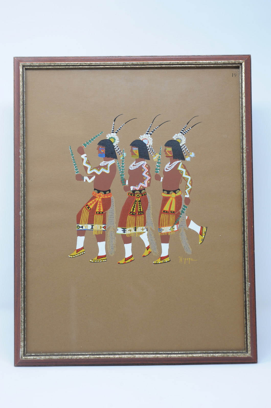 Kiowa Five Pochoir Print 19