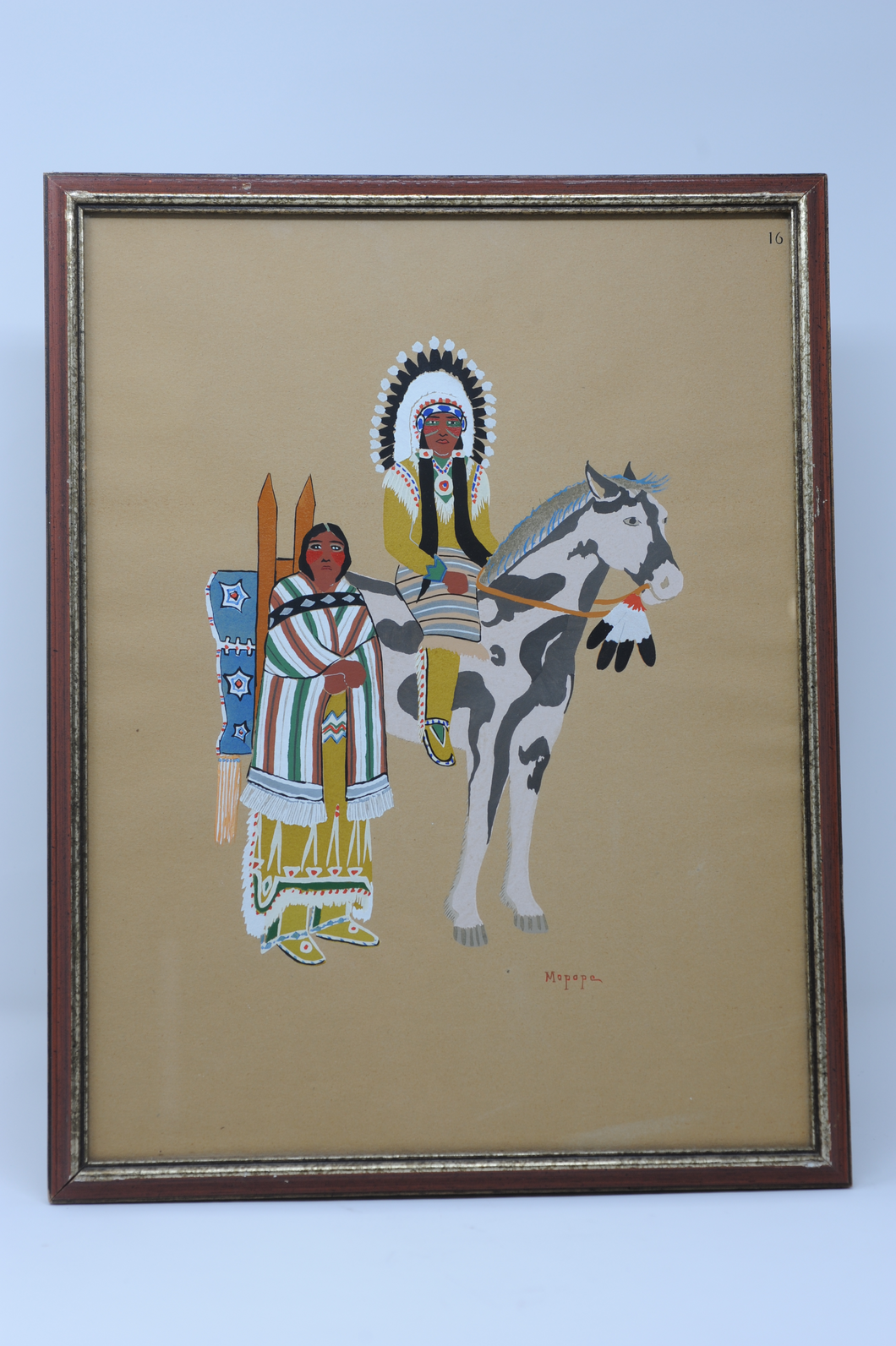 Kiowa Five Pochoir Print 16