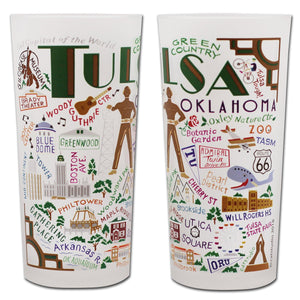 Tulsa Drinking Glass by Catstudio